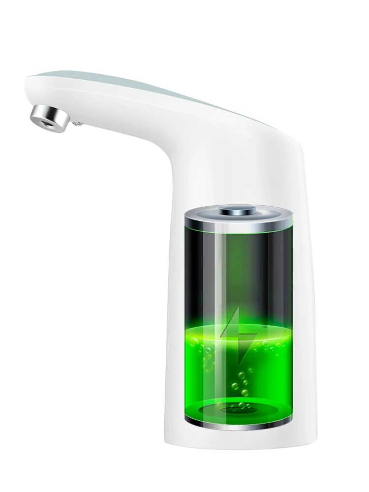 Bomba de botella de agua eléctrica integrada, dispensador de agua recargable por USB, interruptor de bomba de agua, herramienta de hervidor de 5 galones con luz nocturna