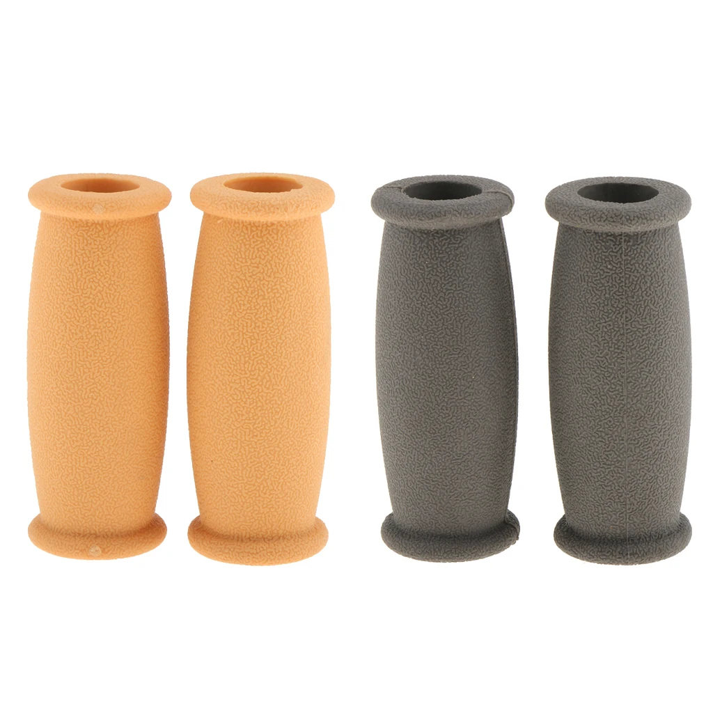 2 Pairs Universal Soft Rubber Crutch Hand Grip Pad Covers Handle Replacement Cover Hand Cushion Anti Silp Crutch Handle Pads