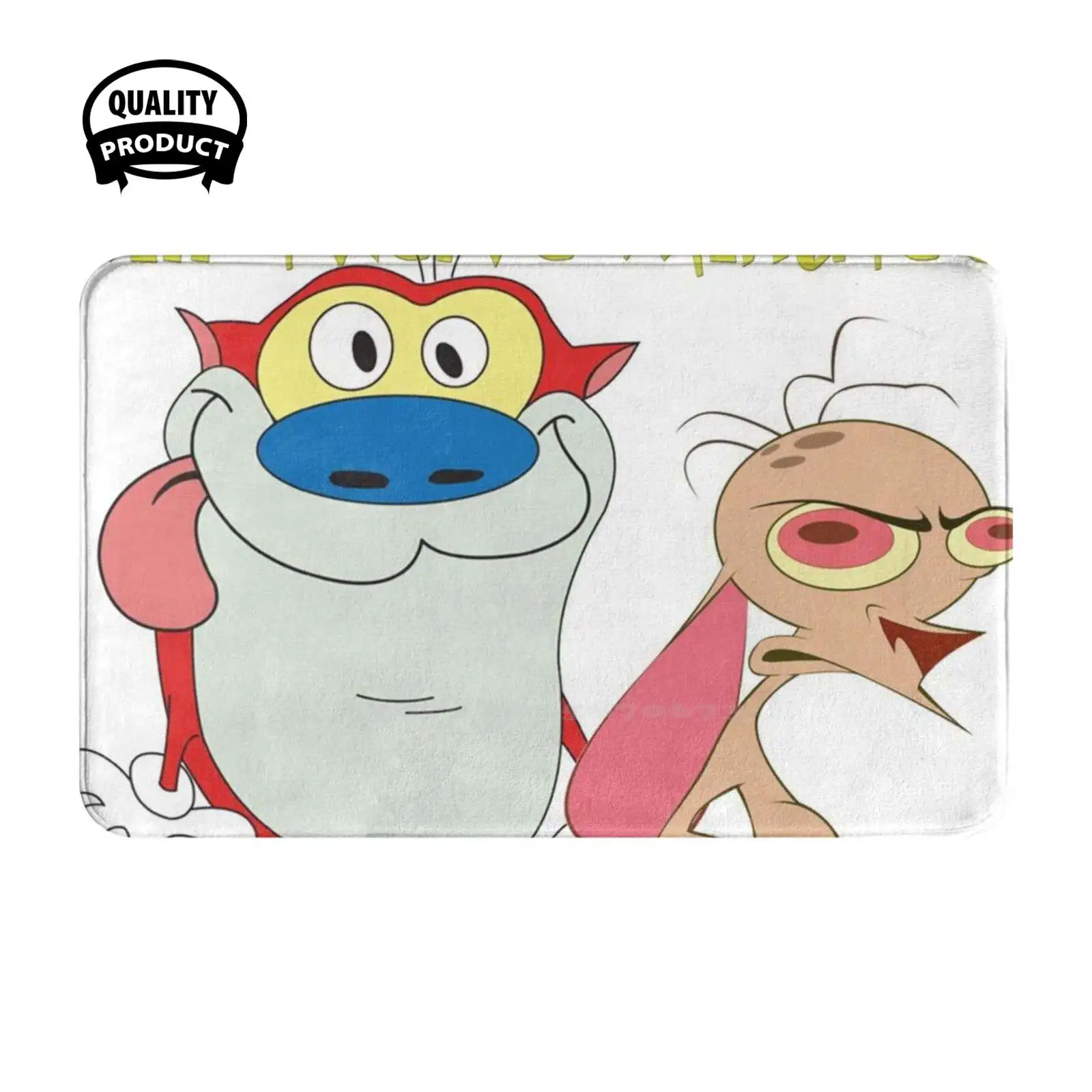 

Отличное место для уничтожения 12 минут. Ren And Stimpy Show, мягкая подушка, домашний Коврик для двери, коврик "автомобиль" Renandstimpy Stimpsonjcat