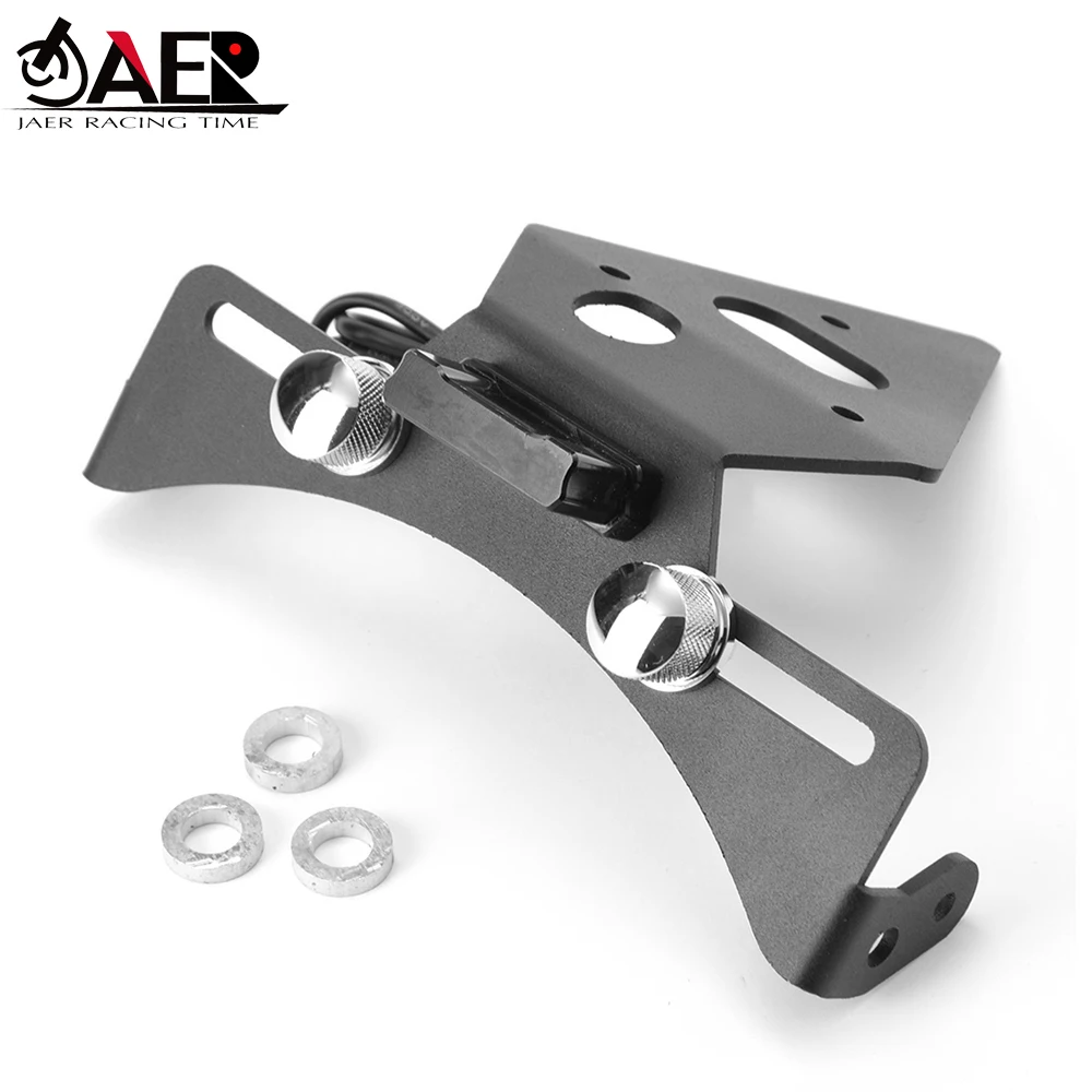 Motorcycle Rear License Number Plate Mount Holder with Light for Triumph Daytona & Street Triple 2013-2019