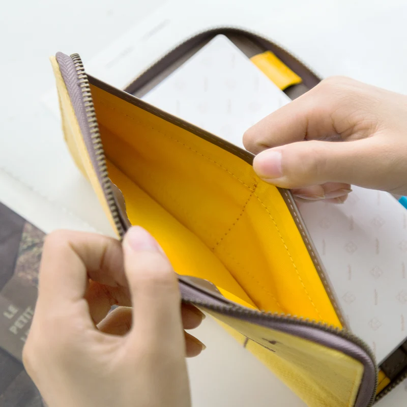 Блокнот Kinbor на молнии, вместительный планер на неделю с собачьей собакой