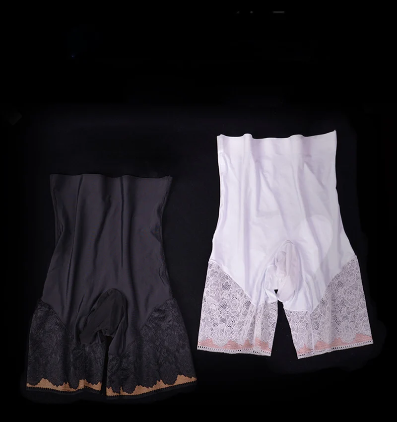 High waist men silica lace boxer shorts open close sheath slim fit ice silk gay erotic sexy  pouch underwear