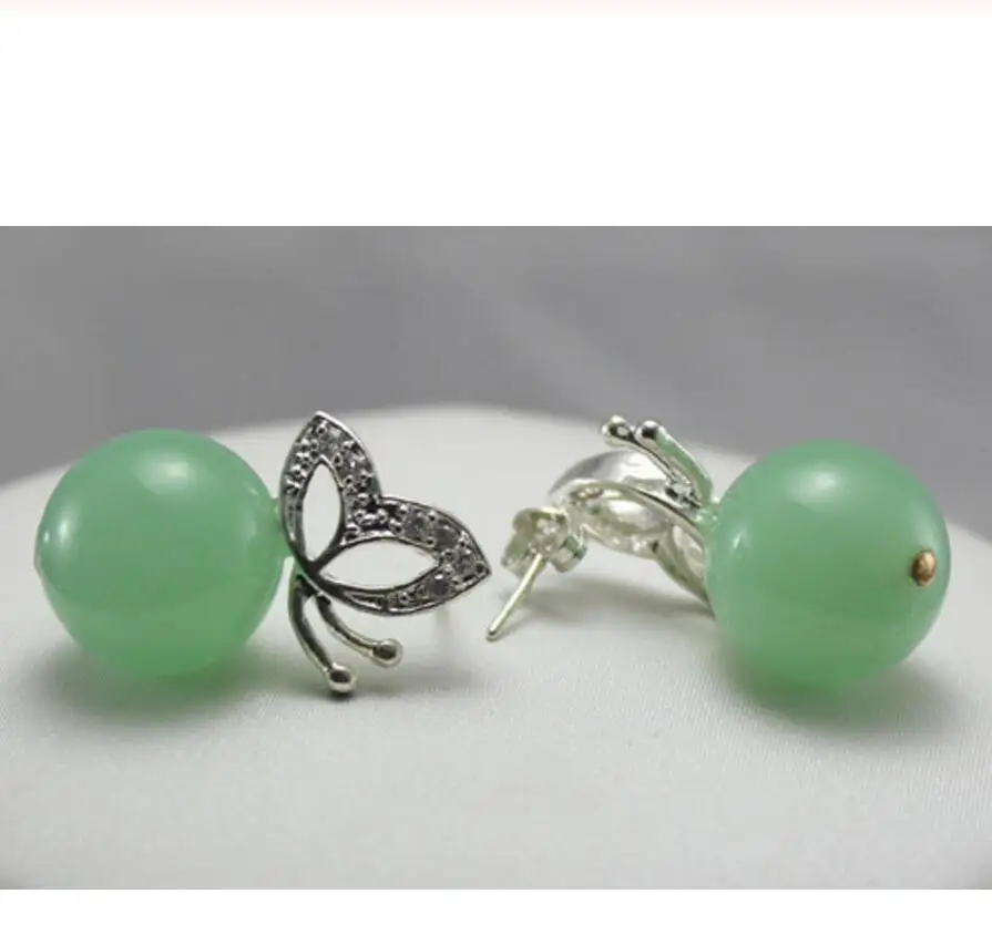 

Hot Sell Elegant Natural jade Earring