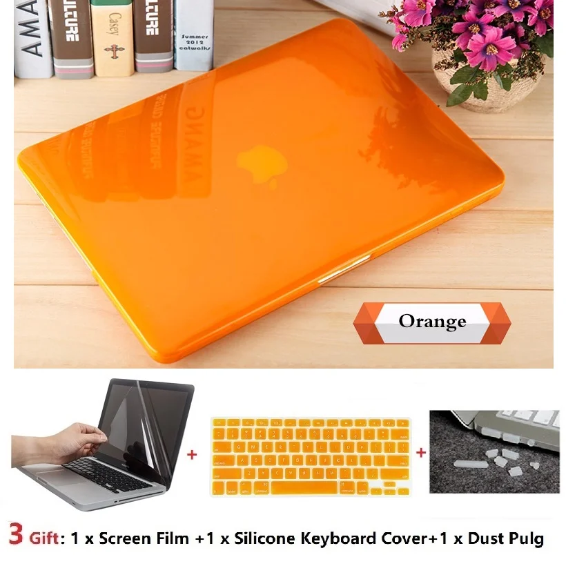 Crystal Transparent Hard Case Protect For Apple Macbook Air Retina Pro Touch Bar 11 12 13 15 16  inchs A2141 A1932 A1259 A1990