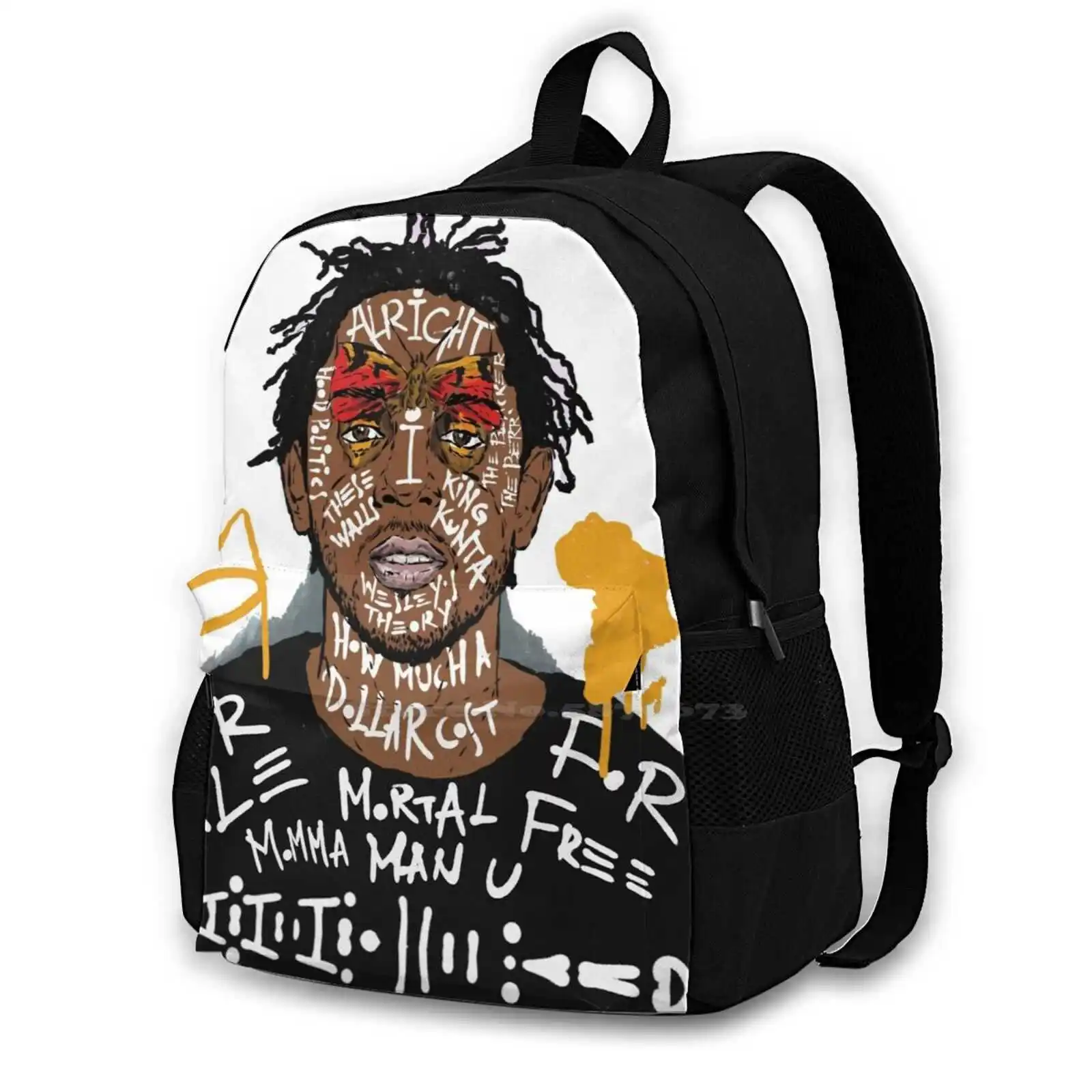 King Kendrick Forever Large Capacity School Backpack Laptop Travel Bags King Kendrick Foreverkendrick Lamar Schoolboy Ab Soul