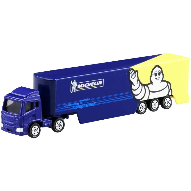 Takara Tomica Tomica 135 Michelin Motor ciężarówka transportowa 15cm długie metalowe odlewany samochód pojazd zabawka nowy w pudełku