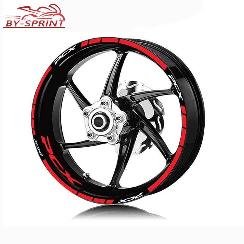 PCX Rad Aufkleber Für PCX160 PCX155 PCX125 Motorrad innere Abdeckung Grenze Film Reflektierende Wasserdichte Aufkleber Aufkleber