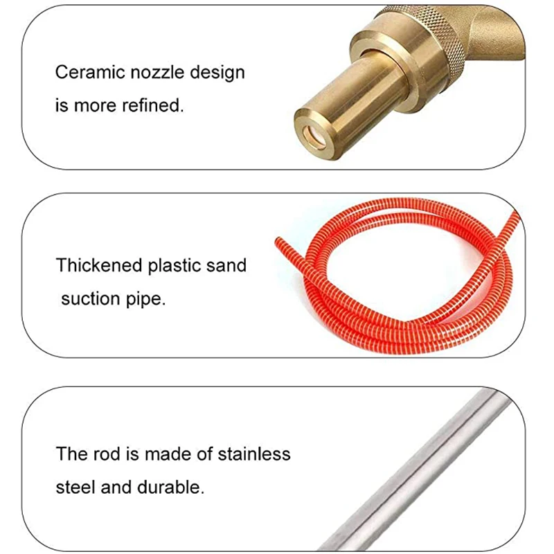 sand jet For Karcher/parkside/Pressure Washer Sandblasting gun/ machine squirthighpressure Wet Sandblaster Sandblasting nozzle