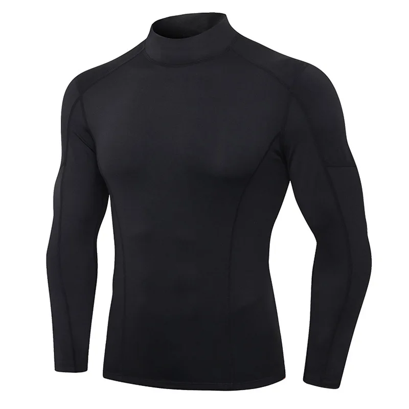 Thermal Underwear for Men High Collar Camiseta Termica Sport Thermo Shirt Quick Dry Compressed Underwear Clothes Men Bielizna