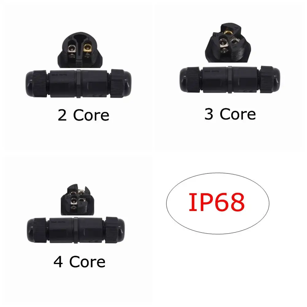 M16 Outdoor Waterproof Cable Connector IP68 2/3/4 Core Pin Wire for Durable Weatherproof Electrical Connection