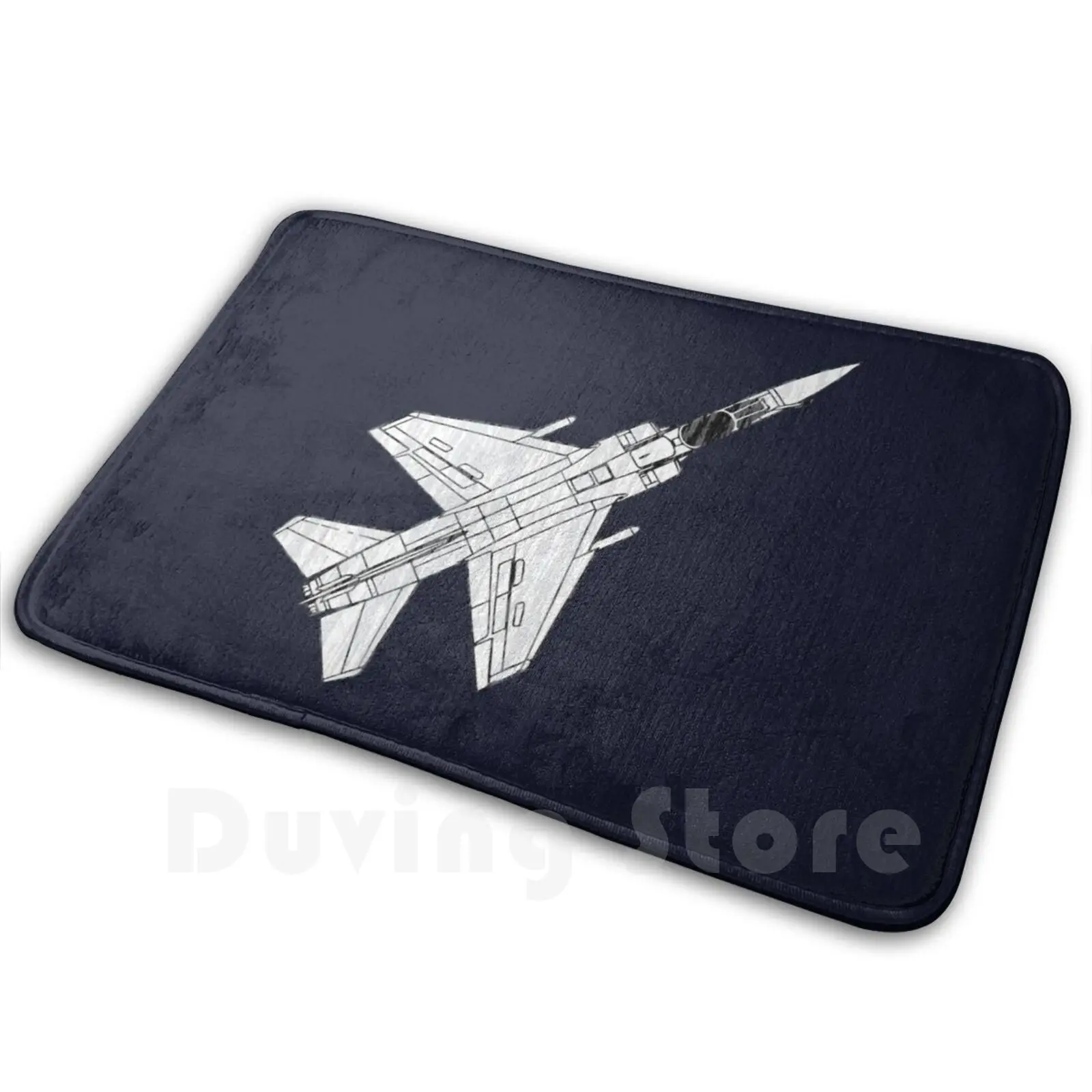 Mirage F 1 Fighter Plane Mat Rug Carpet Anti-Slip Floor Mats Bedroom Mirage F 1 Fighter Plane French Air Force