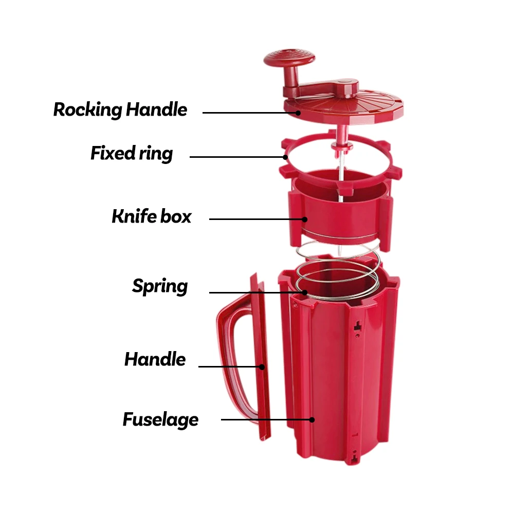 MIẾNG DÁN CƯỜNG LỰC ITOP Xoắn Khoai Tây Xoắn Ốc Cắt Nhựa ABS Thương Mại Bằng Tay Tonardo Khoai Tây Cắt Lát Cà Rốt Cắt