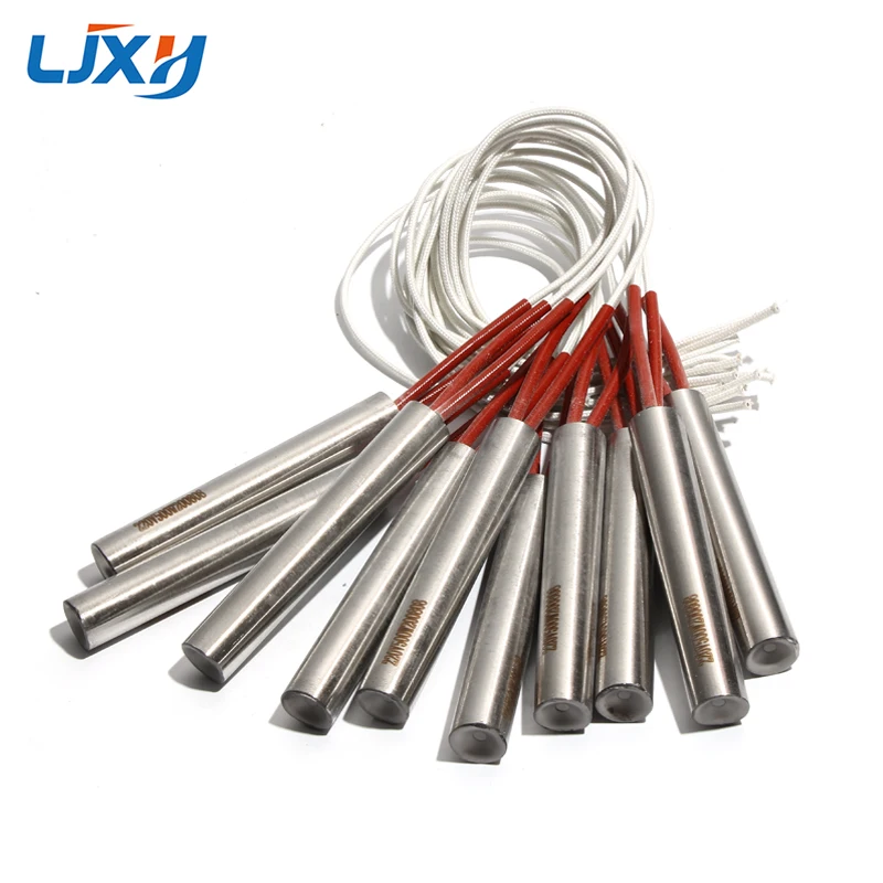 LJXH 2PCS 12.5mm 80~150mm Tubular Cartridge Heater 110/220/380V 304SS Electric Heating Pipe 310/330/390/470/580W Resistance Part