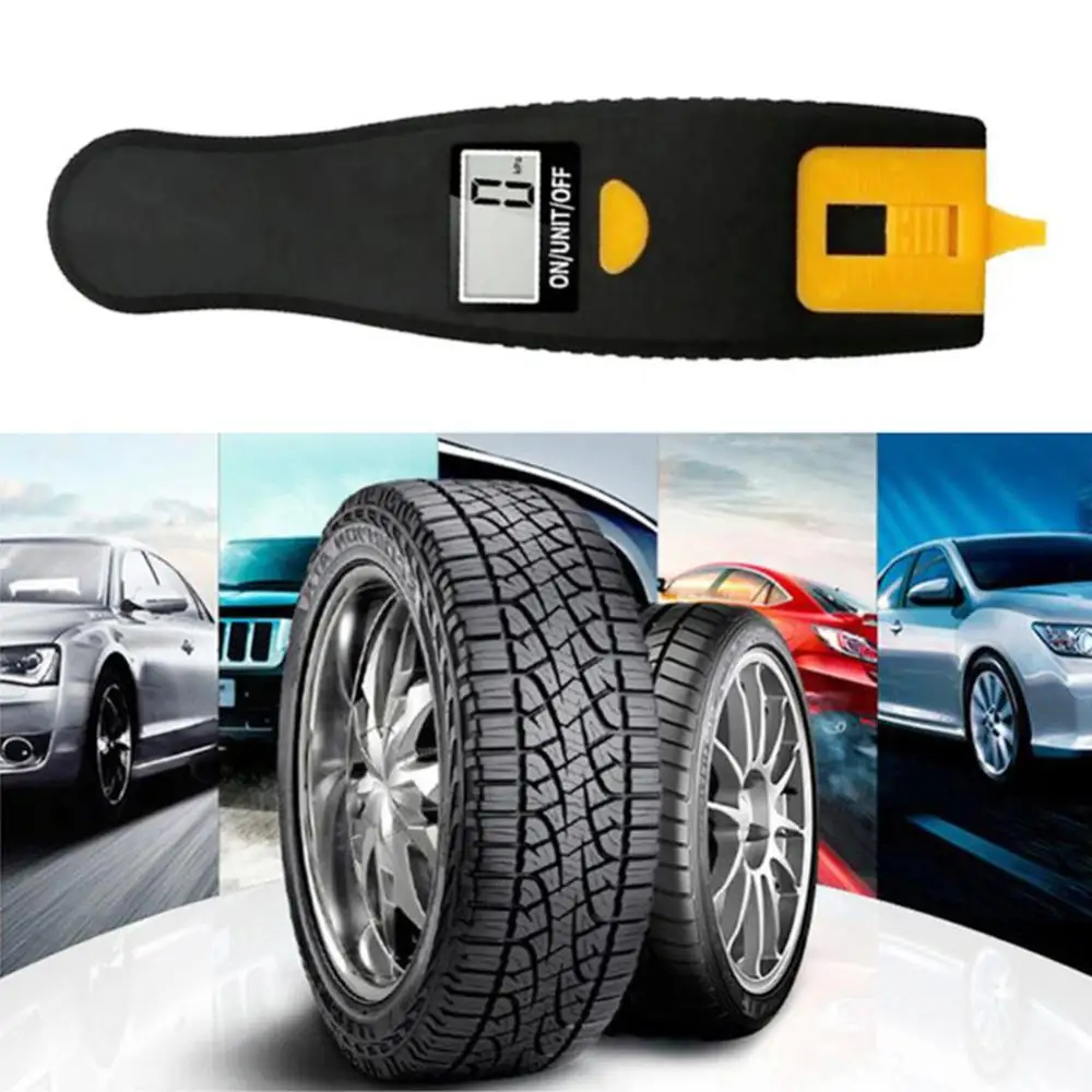 2 in 1 Car Auto LCD Digital Display TPMS Tire Pressure Monitor Thread Gauge автомобильные товары