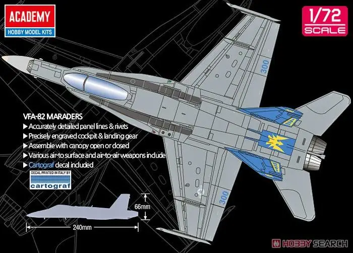 Academy AC12534 1/72 F/A-18C U.S NAVY VFA-82 \