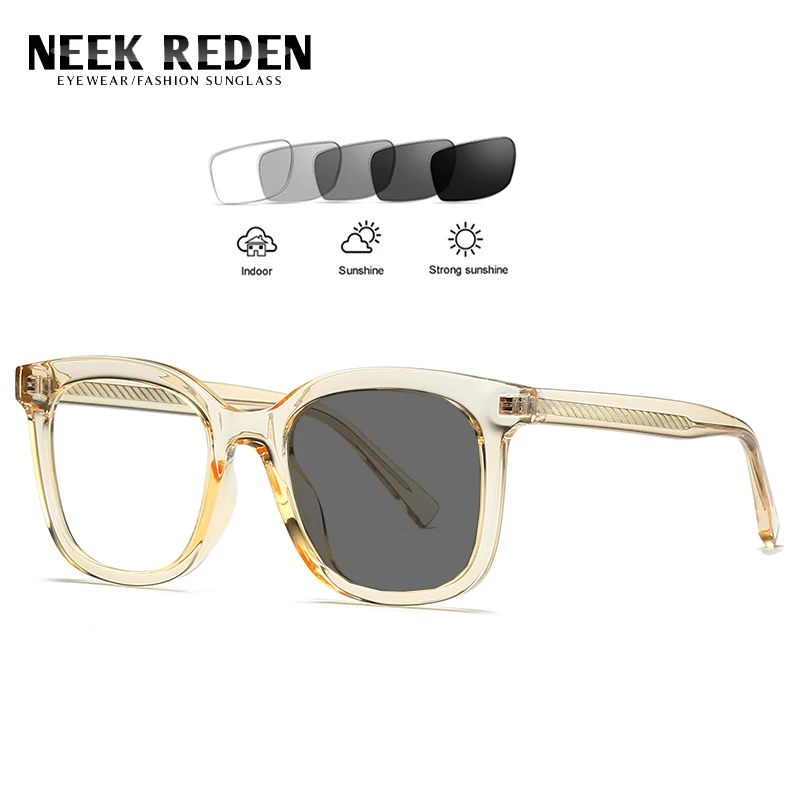 

Big Frame Photochromic Reading Sunglasses Retro Ladies Anti Blue Rays Magnifier Eyewear Women Change Color Glasses With Diopter