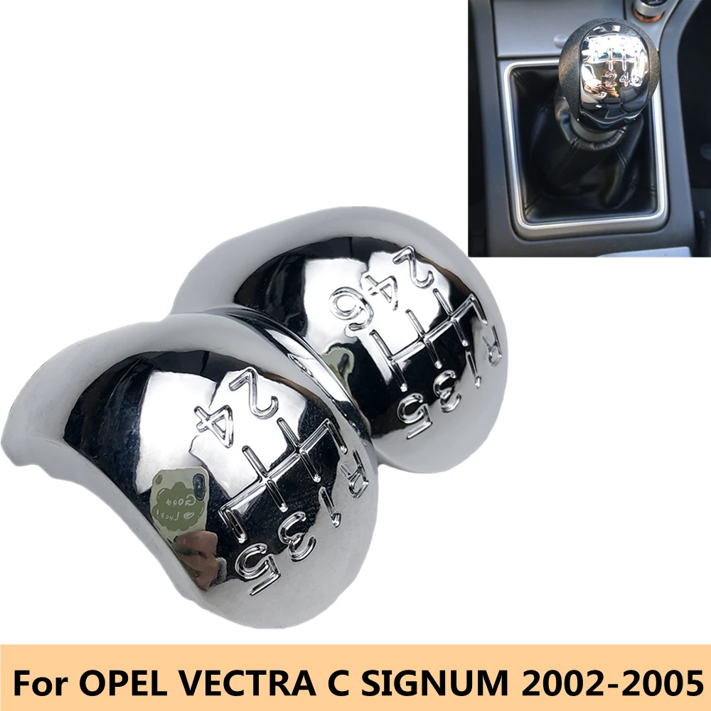 5/6 Speed Gear Shift Knob Top Emblem Badge Cap Cover For OPEL VECTRA C SIGNUM 2002 2003 2004 2005 Car Styling Accessories