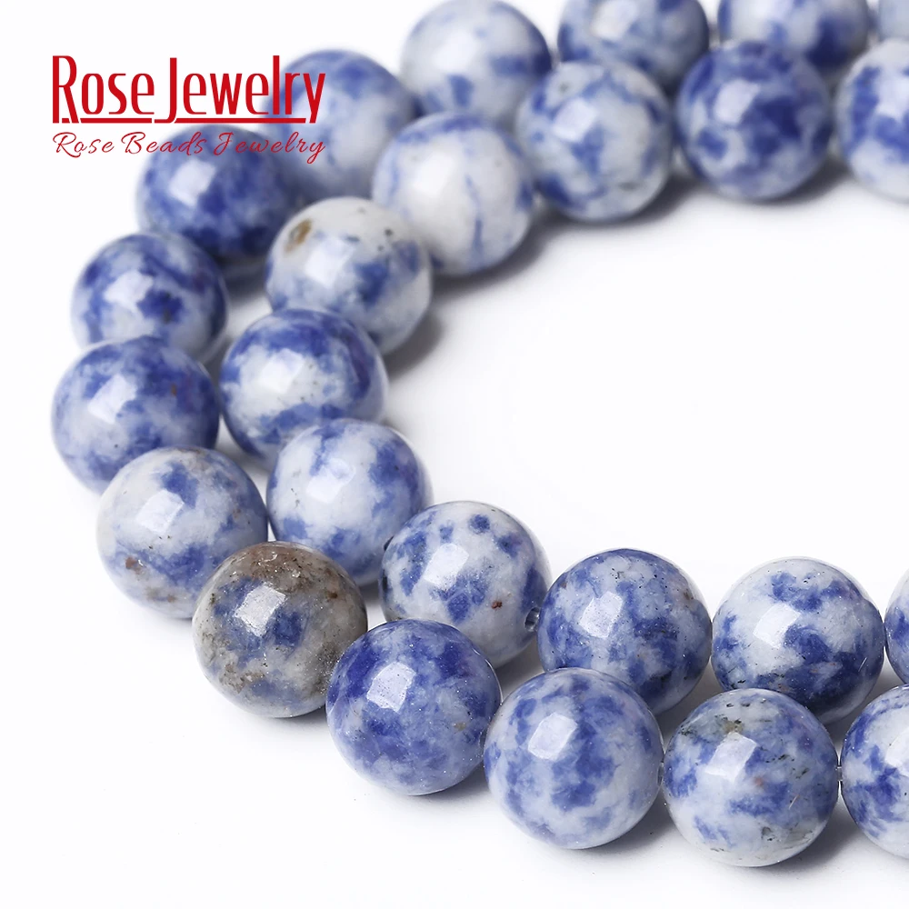 Natural Real Stone Blue Sodalite Round Loose Beads 15\