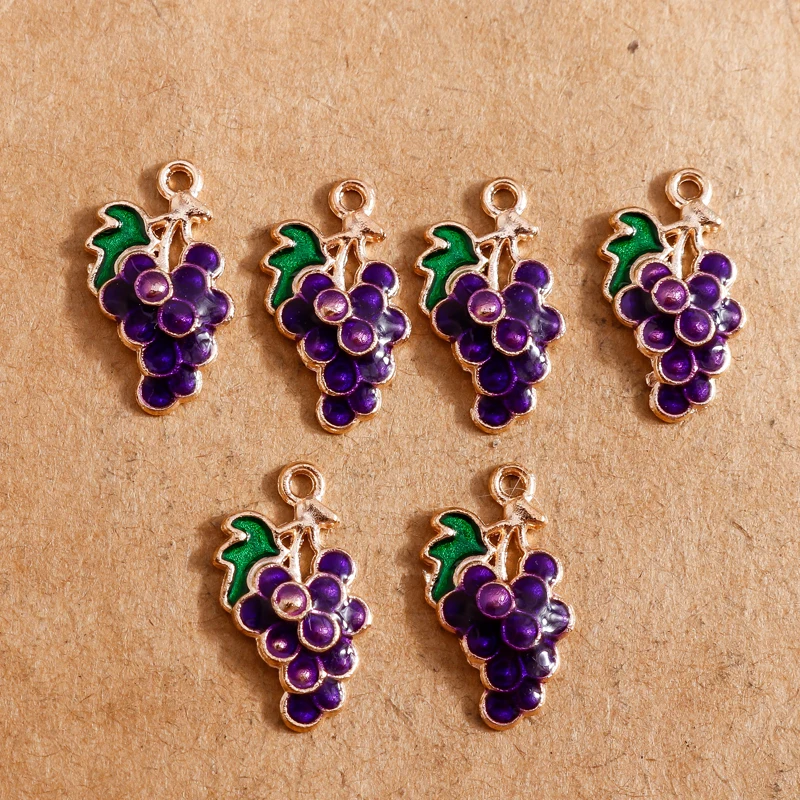 10 stücke Emaille Frucht Charms für Schmuck machen niedlichen Ananas Anhänger DIY Ohrring Halskette handgemachten Schmuck Ergebnisse – Detail 35