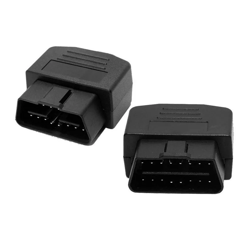 Universal Automotive Tools 16 Pin OBD2 Male Connector Cable Adapters Terminal Diagnostic Tool Black Gadget Car Accessories