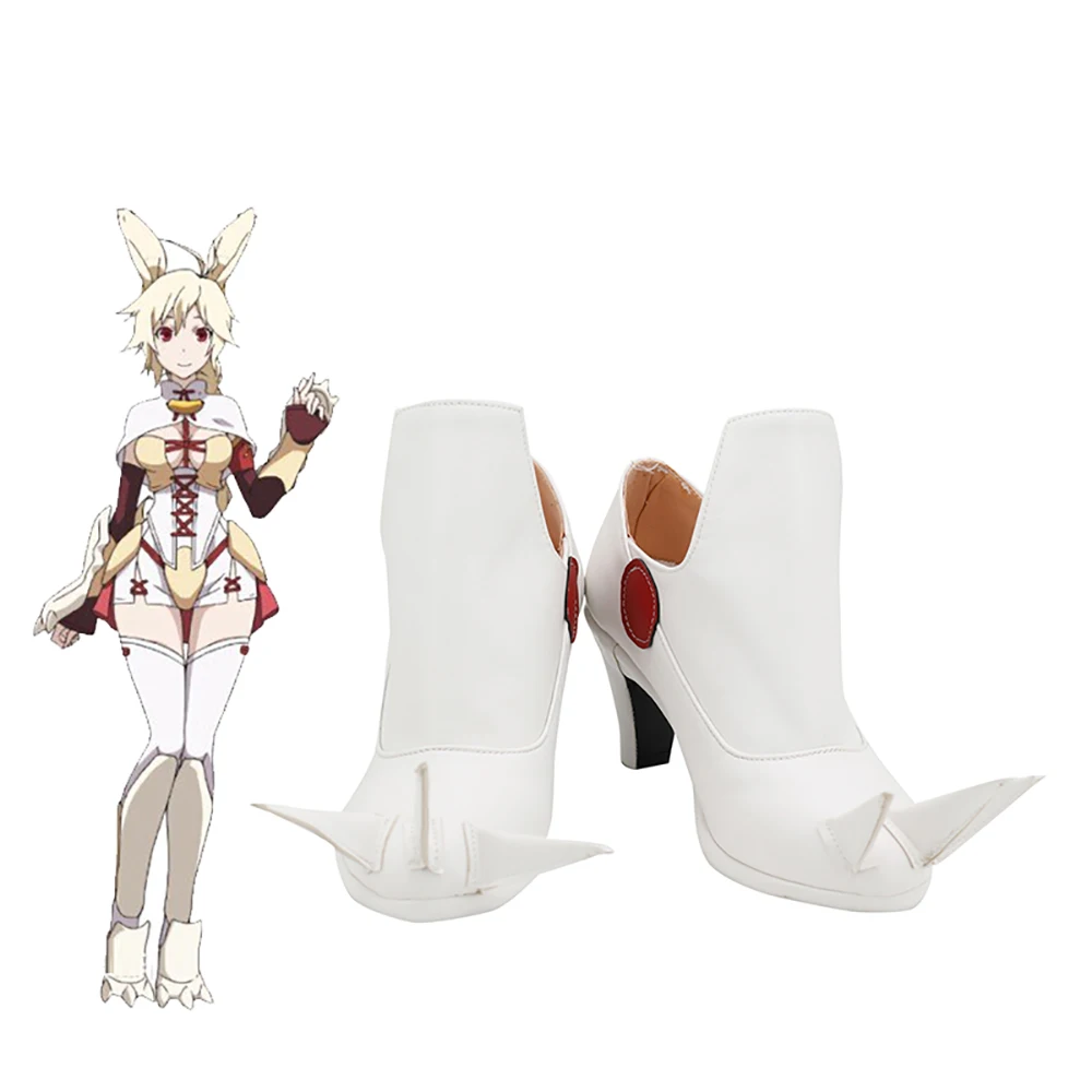 Nashetania Customized Shoes Cosplay Rokka no Yuusha Nashetania Cosplay Boots White Shoes Halloween Party Cosplay