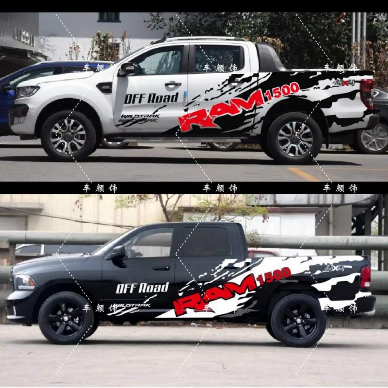 

Car Sticker Truck Tail Side Car Stickers Body Exterior Decoration Modification For Dodge RAM 1500 2500 3500 Pickup