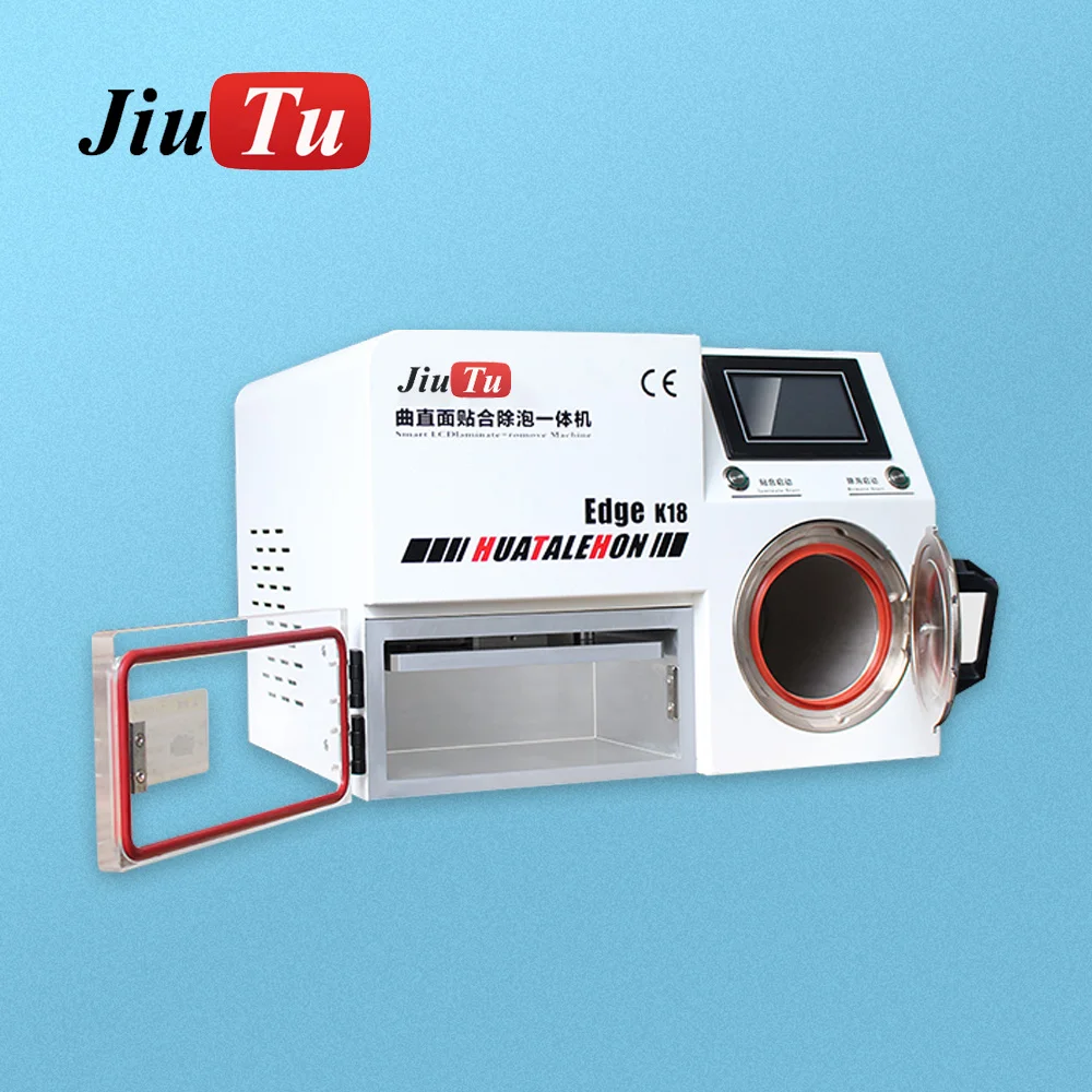 Jiutu Mobile Phone Repair LCD OCA Lamination Bubble Remover Machine For Flat Curved Front Glass Screen Refurbish