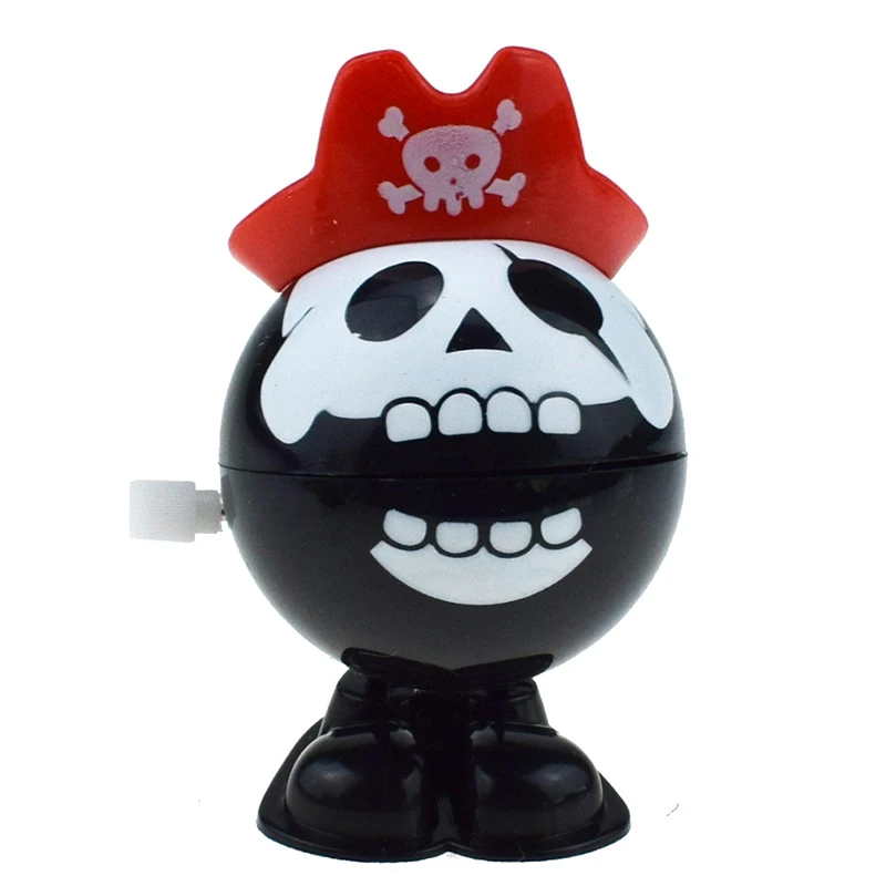 Juguetes de plástico de piratas de calabaza para niños, mecanismo de relojería de Halloween, saltar con cuerda, geniales, regalos de navidad