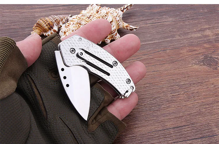 free shipping new product Outdoor camping steel handle mini folding knife portable camping tool Household Fruit knife