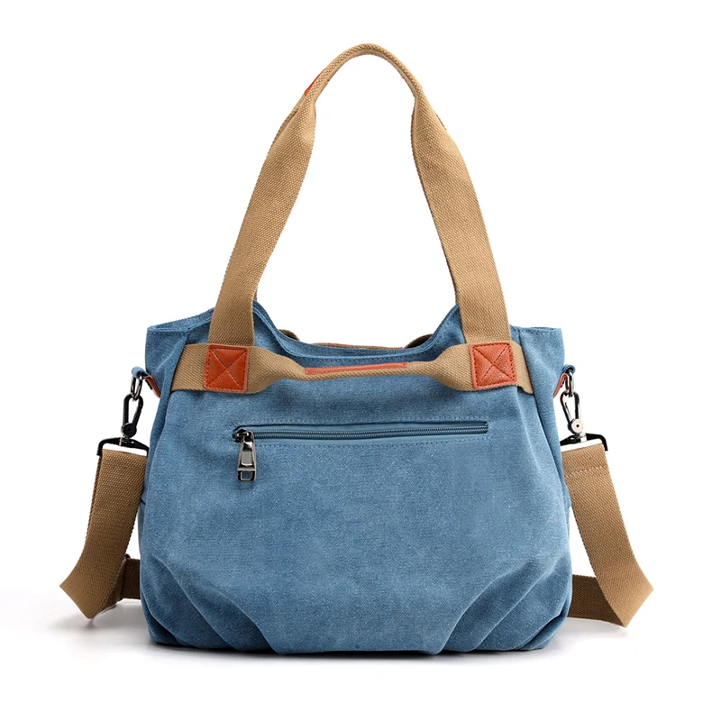 Leinwand Hobos Tasche Frauen Handtaschen weibliche Designer große Kapazität Freizeit Umhängetaschen für Reise wochen ende Outdoor Bolasas Farben – Detail 5