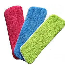 1pc Microfiber Mop Head Strong Bibulous Replacement Cloth Glue-type Mop Cloth Cover Mop Accessories Household Supplies