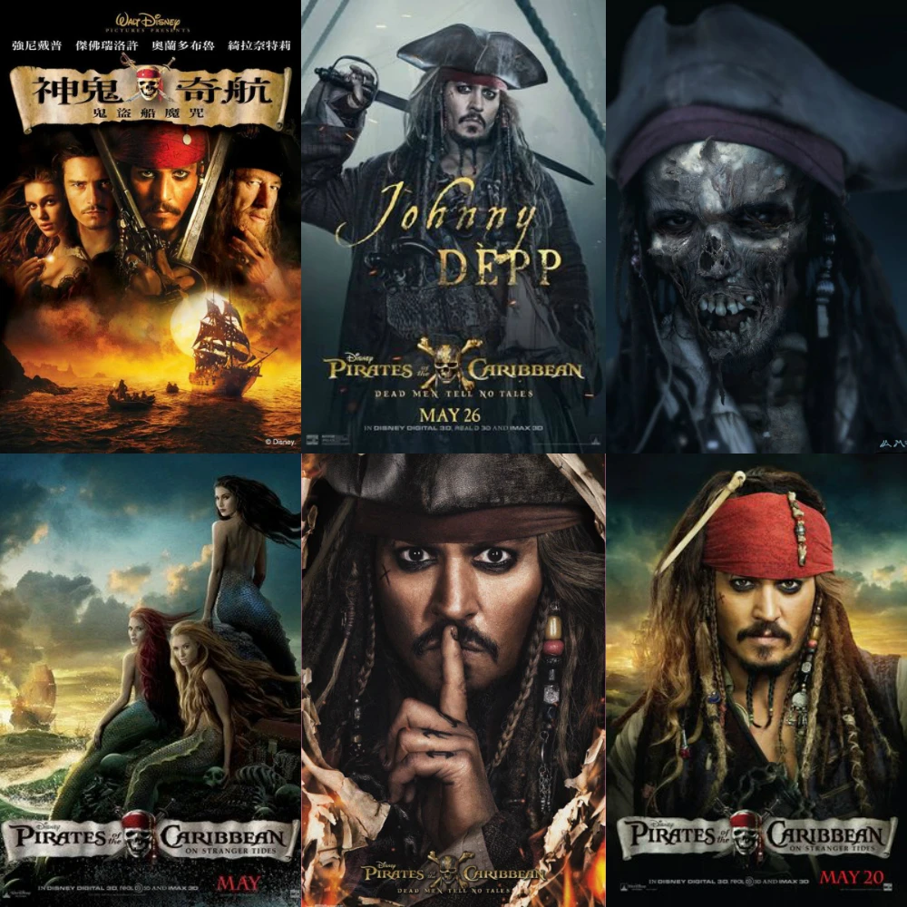 5D DIY Diamond Painting Pirates of The Caribbean Full Square&Round Diamond Embroidery Cross Stitch Diamond Mosaic Home Decor