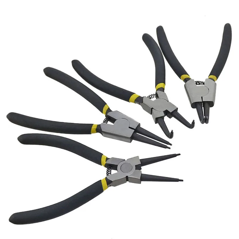 Circlip Plier  Snap Ring Plier Spring Pliers Internal External Curved Straight Tip Circlip Snap Ring Plier