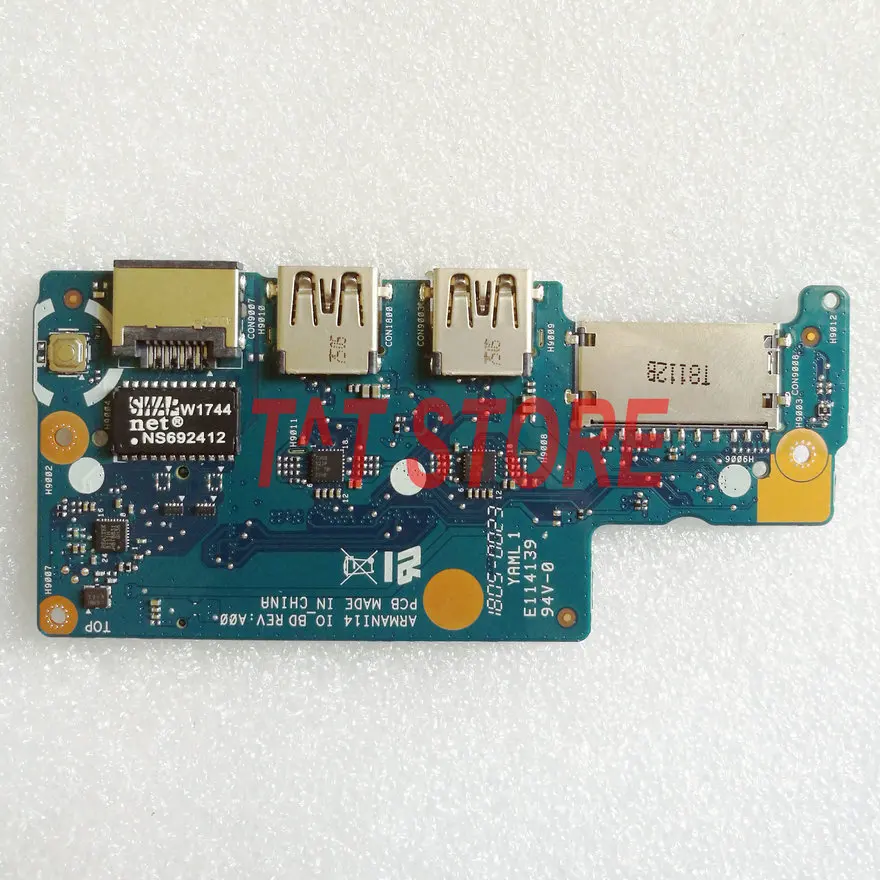 

Оригинальный для ноутбука DELL Vostro 5471, Power Botton, USB SD Card Reader Wlan IO Board ARMANI14 IO_BD, тест, хорошая, бесплатная доставка