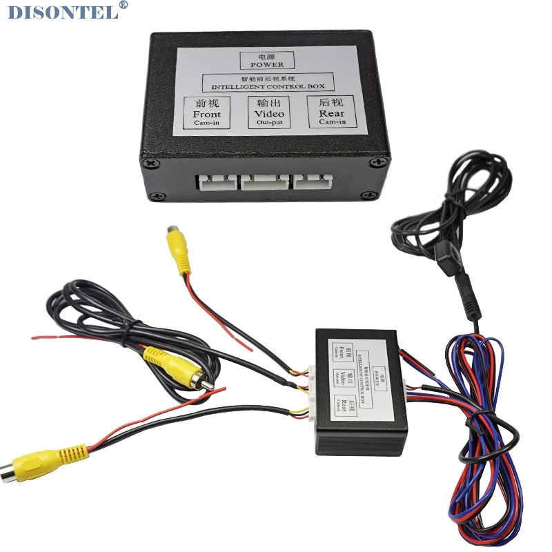 

Двухканальный видеопереключатель для автомобильной камеры с интеллектуальным управлением (автоматический переключатель для автомобильного видео), подключение передней или боковой/задней камеры s