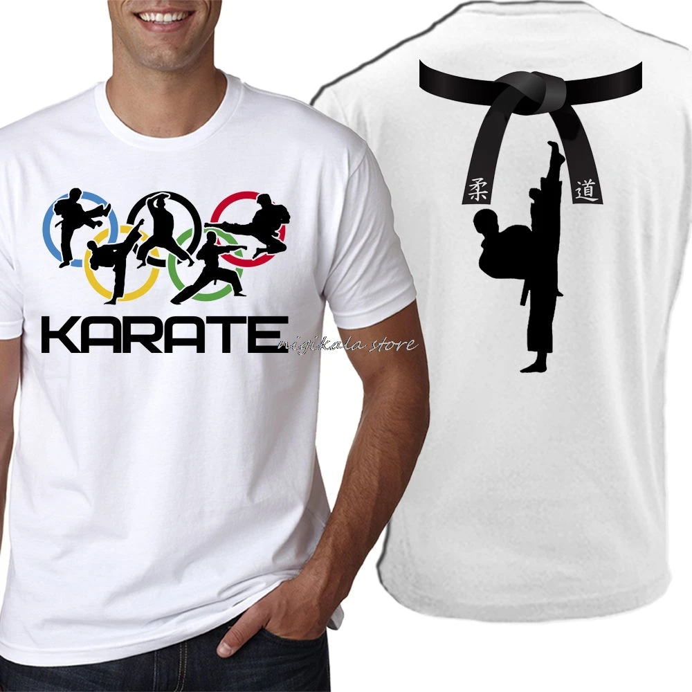 Fashion Hot New Karate T-Shirt Martial Art Men's Kids All Sizes Tee shirt