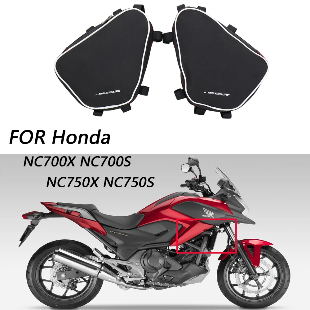 

Motorcycle Toolbox Frame Crash Bar Bags Tool Placement Travel Saddle Bag FOR Honda NC700X NC700S NC750X NC750S NC 700 750 X S