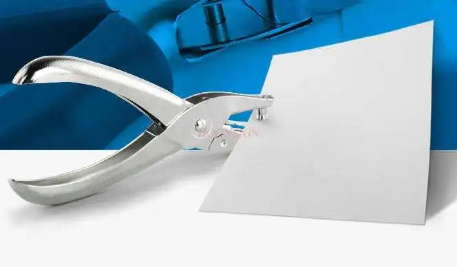 Hand-Held Enkele Perforator Tang Ronde Perforator Kantoor Papier Punch Binding Briefpapier