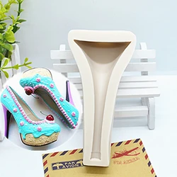 Luyou 1pc 3D Fondant Cake mold High Heel Lady Shoe Silicone Mold For Cake Decorating Tools cake Tools