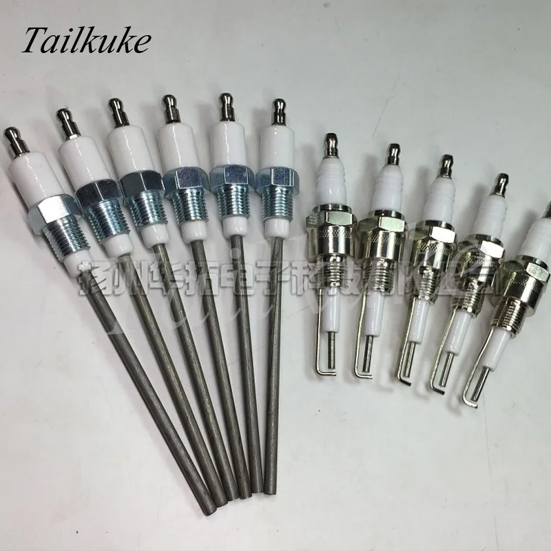 1 Piece 1/4 Screw Flame Detector M14 * 1.25 Boiler Burner Natural Gas Bipolar Ignition Probe Ignition Rod