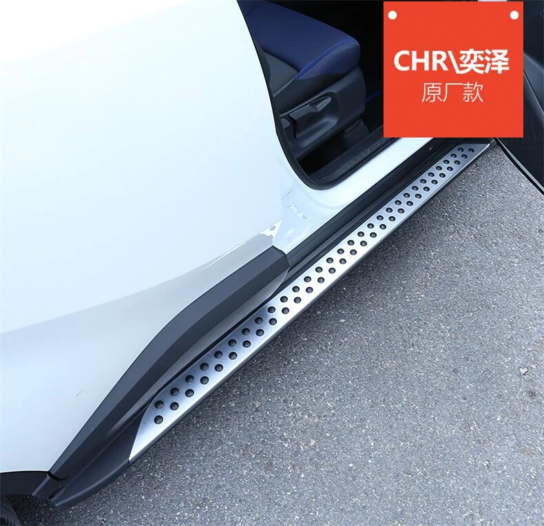 Stopnie boczne progi do TOYOTA C-HR CHR 2017 2018 2019 2020 2021 2022 2023 2024 2025 2026 Nerf Bar pedały akcesoria samochodowe — zdjęcie 3