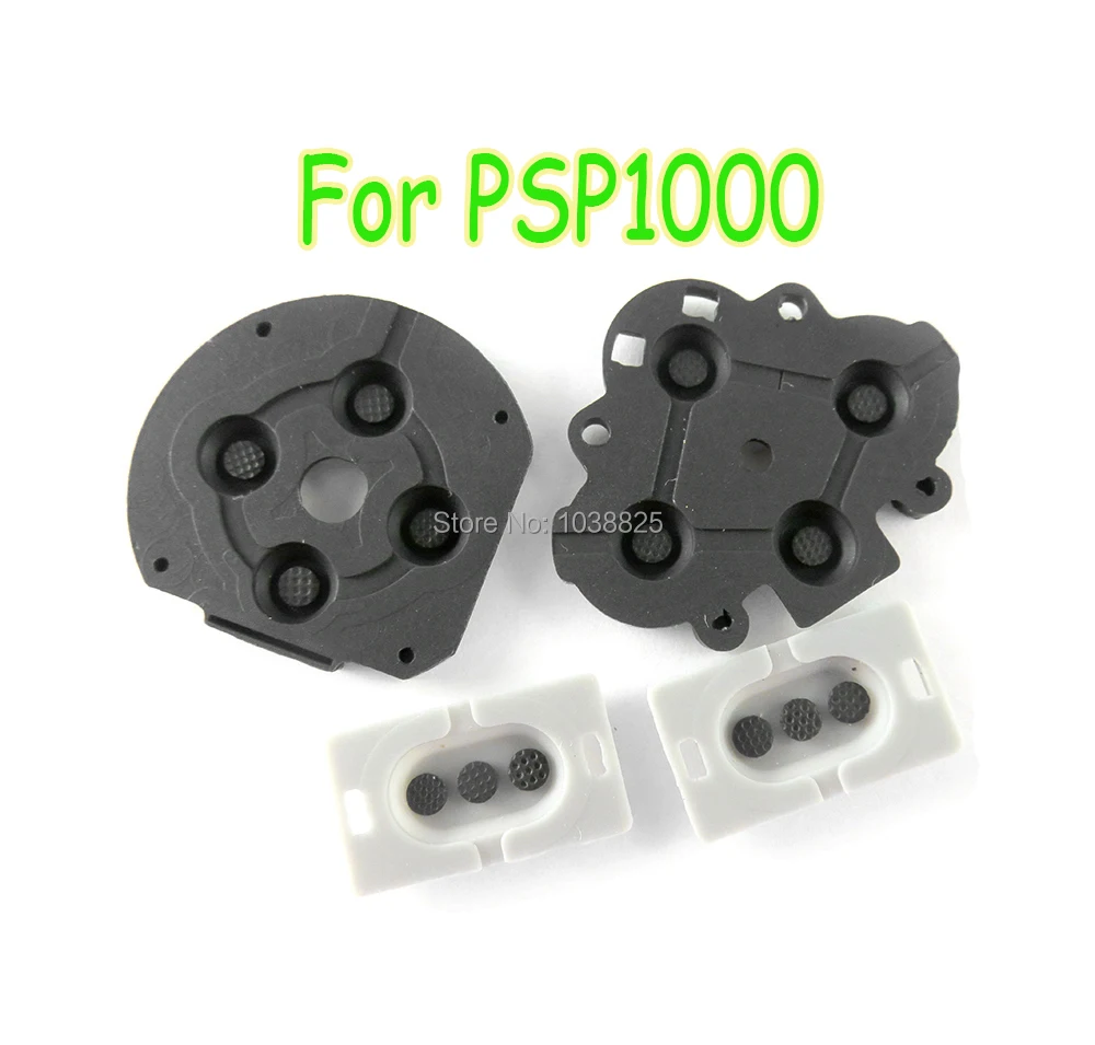 Reemplazo de consola de juegos para PSP 1000/PSP1000, almohadillas FAT D, goma conductora, botón R L, pieza de reparación