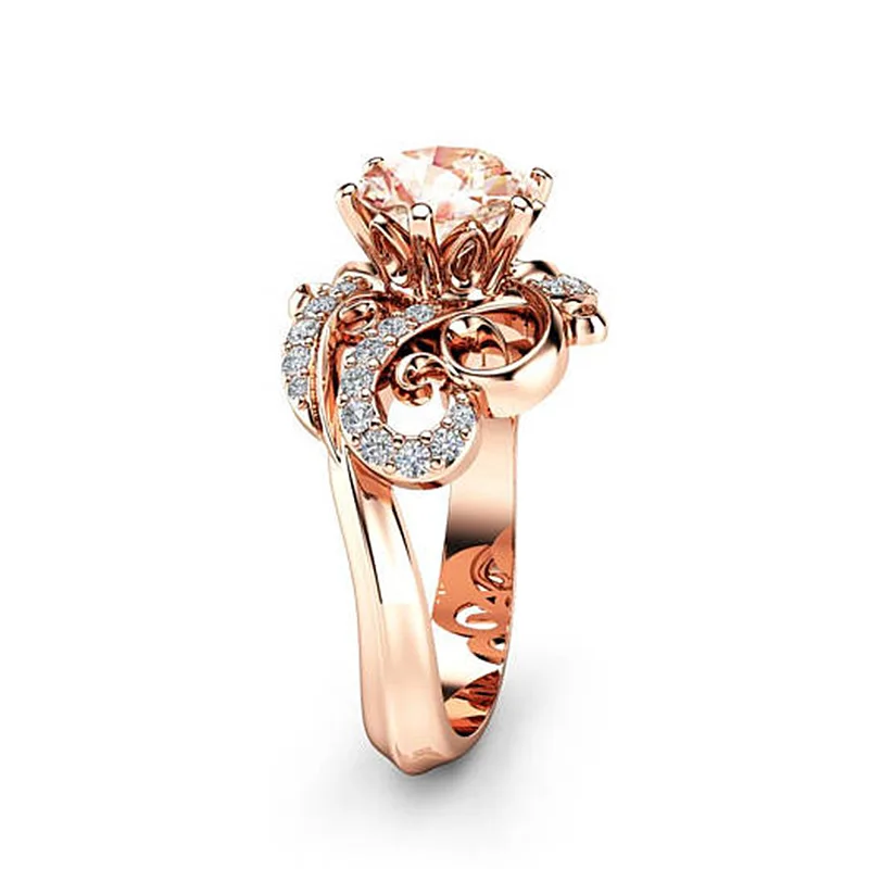 Joyería de oro de 14 quilates, anillo de mariposa de diamante, joyería de plata esterlina, anillo de boda, anillos de boda de amor para parejas, anillos para mujer, moissanita de oro