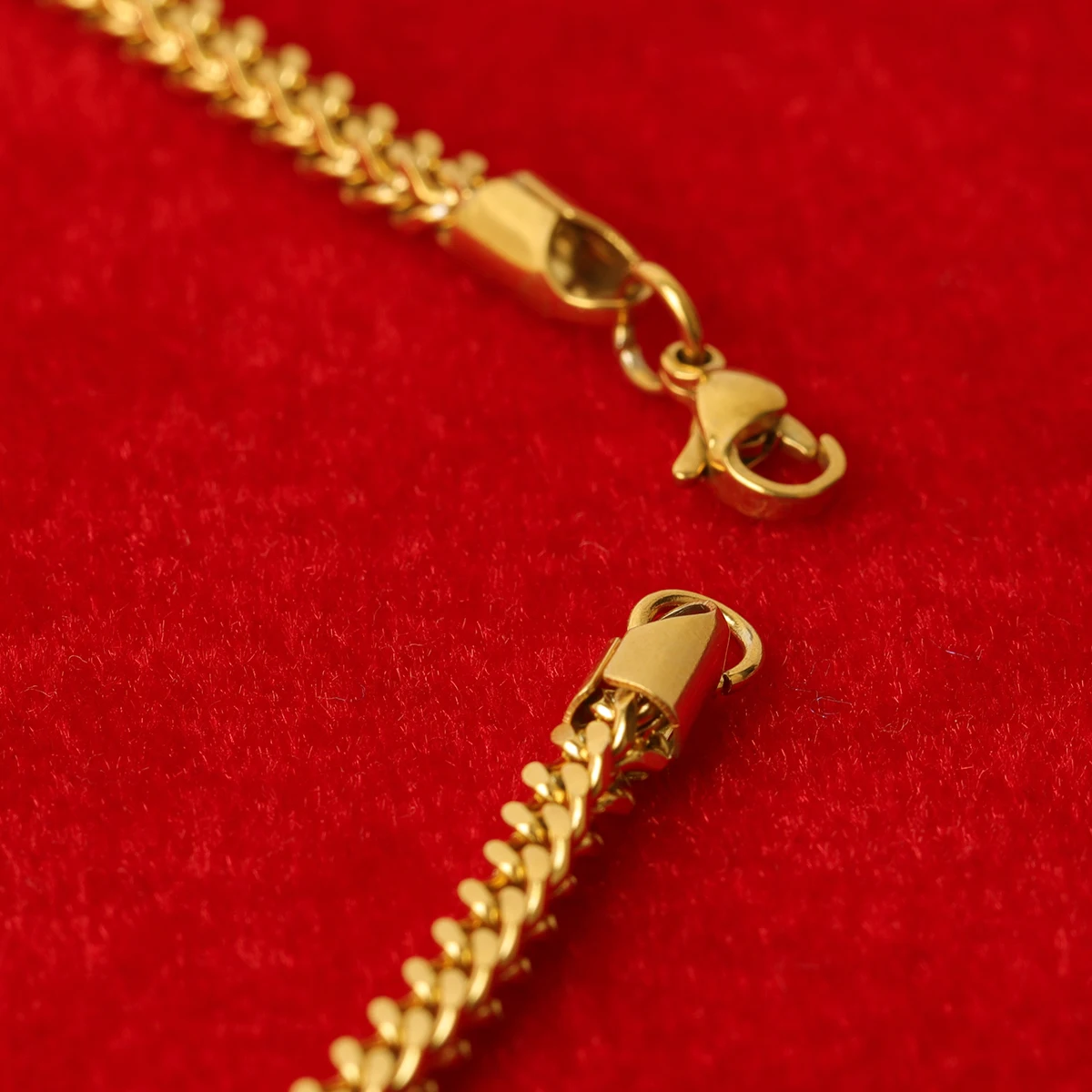 Franco Chain Real Gold Plated Stainless Steel Hip Hop Jewelry