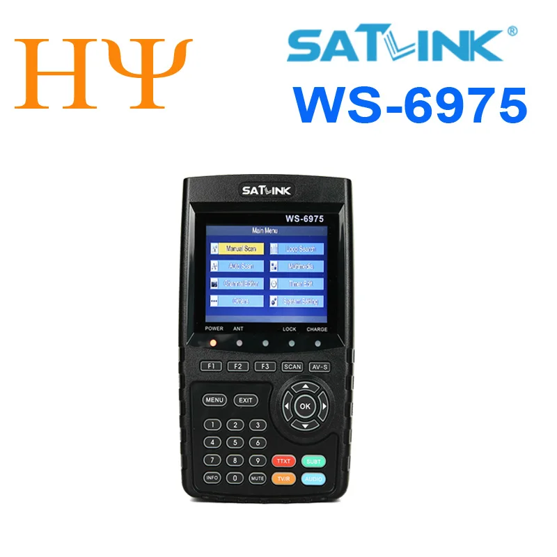 SATLINK WS-6975 WS6975 DVB-T DVB-T2 Digital Terrestrial DVB-C Signal Meter Finder with MPEG-2/MPEG4 H.265