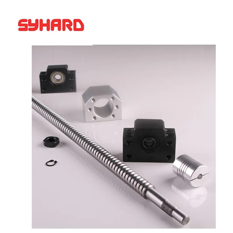 ชุดบอลสกรูแบบหมุน precisionSFU1605สูงตัวเครื่องบอลเม็ดกลมแบบ C7อุปกรณ์เสริมสำหรับบอล RM1605แบบ BF12
