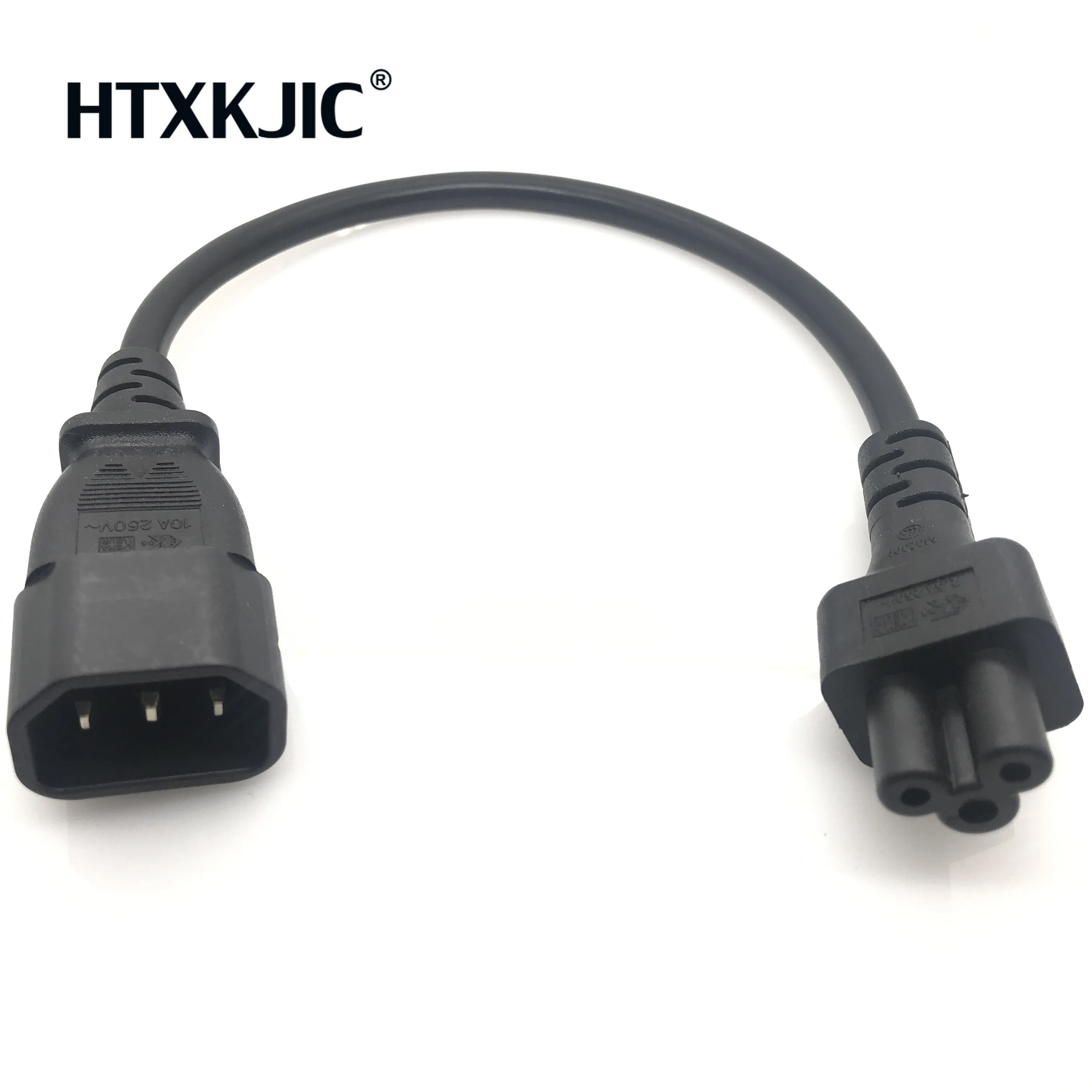 

IEC 320 C14 Male Plug to C5 Female Adapter Cable IEC 3 Pin Male to C5 Micky.PDU PSU Power Converter Cord ,30CM