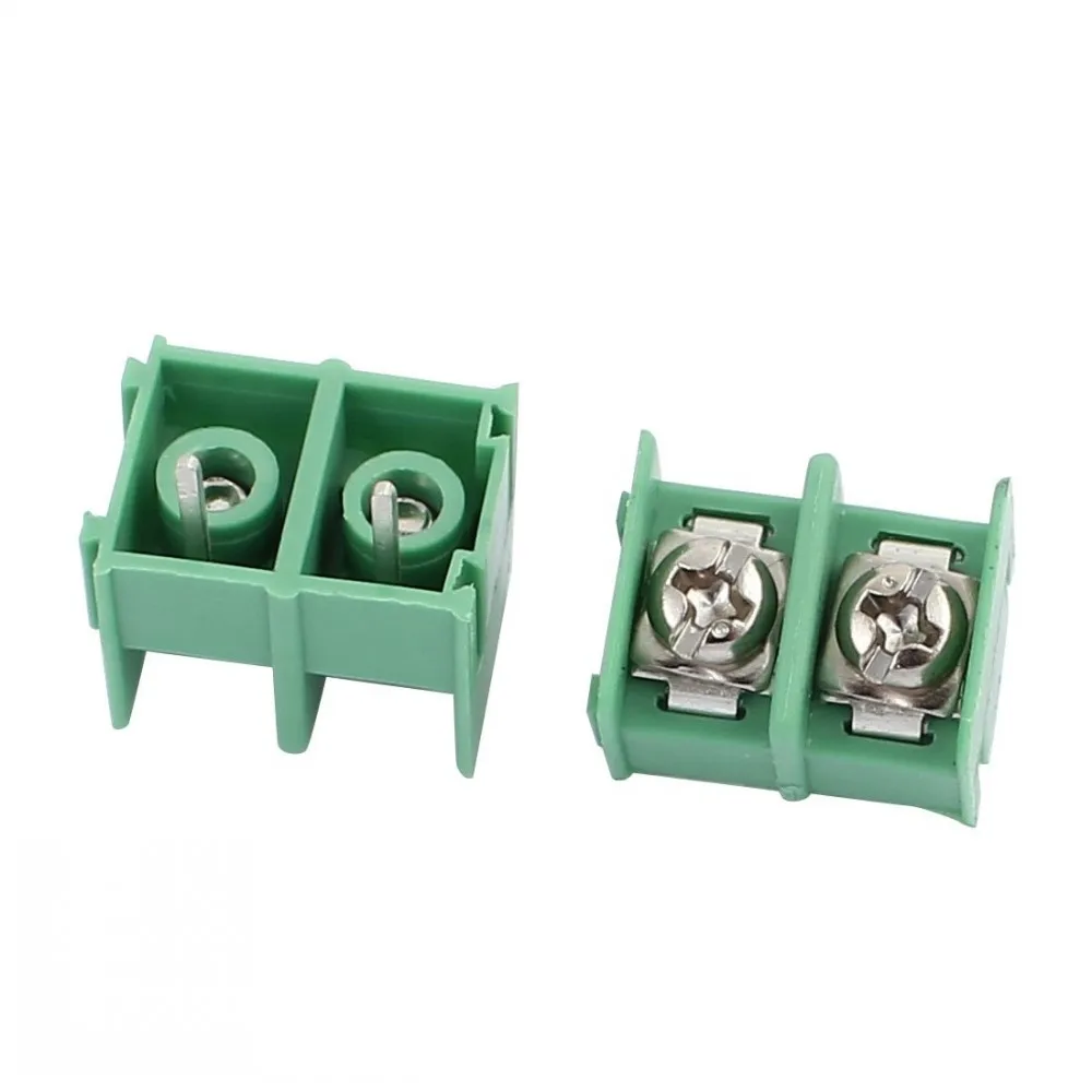 100 Stück KF8500/KF7620 8,5/7,62 mm Rastermaß Stecker Leiterplatten-Schraubklemmenblock-Anschluss 2-polig / 3-polig / 4-polig grün schwarz 10 A 300 V – Detail 11