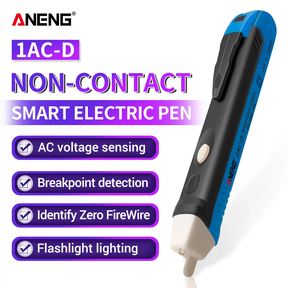 Digital  AC Voltage Detectors test 12-1000V Non-Contact Tester Pen Tester Meter Volt Current Electric Test Pencil 1AC-D