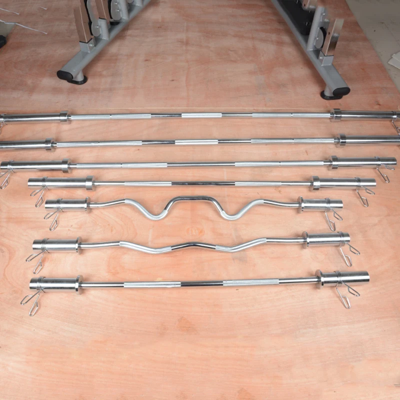 Gym Home Peofessional Barbell Bar 1.2/1.5/1.8/2.2M Full Specification Pow Traning Fiteness Accessories Weight Lifting Equipment